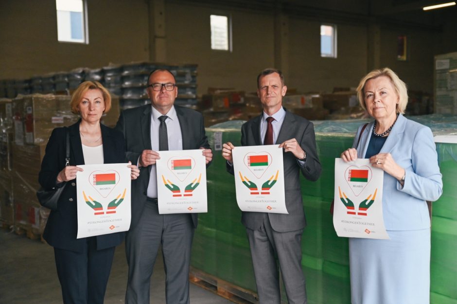 Lietuvos humanitarinė pagalba Baltarusijai – apsaugos priemonės už 50 tūkst. eurų