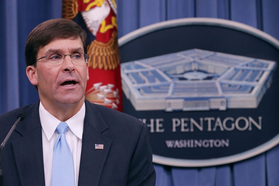 Pentagono vadovas: JAV atkūrė Irano „atgrasymo lygį“