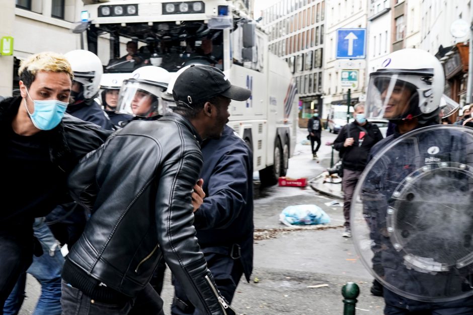 Briuselyje „Black Lives Matter“ protestai peraugo į riaušes