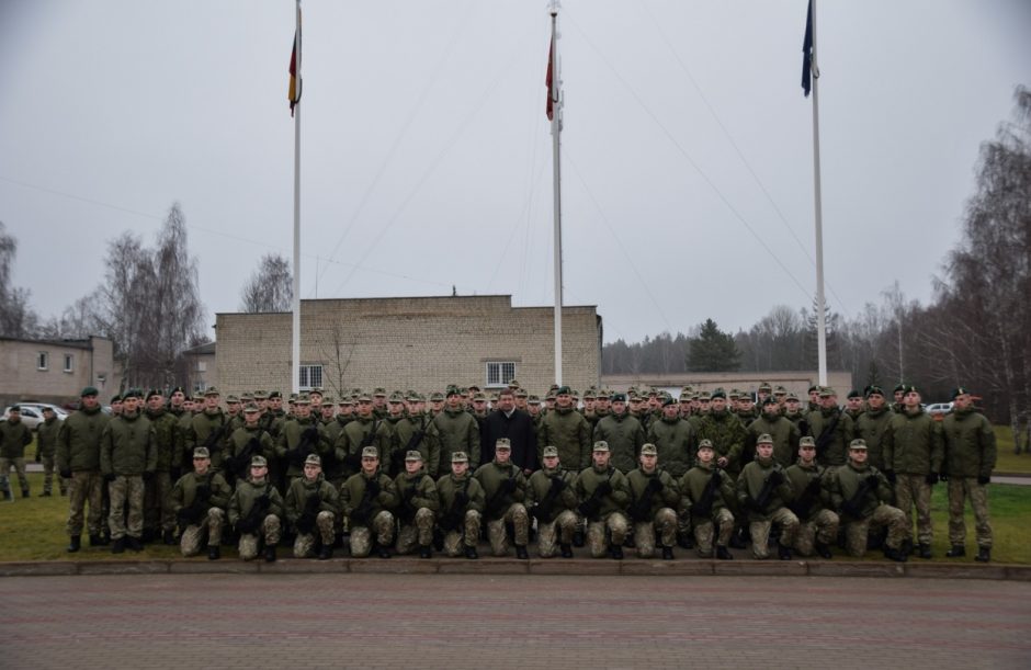 Gedimino štabo batalione prisiekė tarnybą pradėję šauktiniai