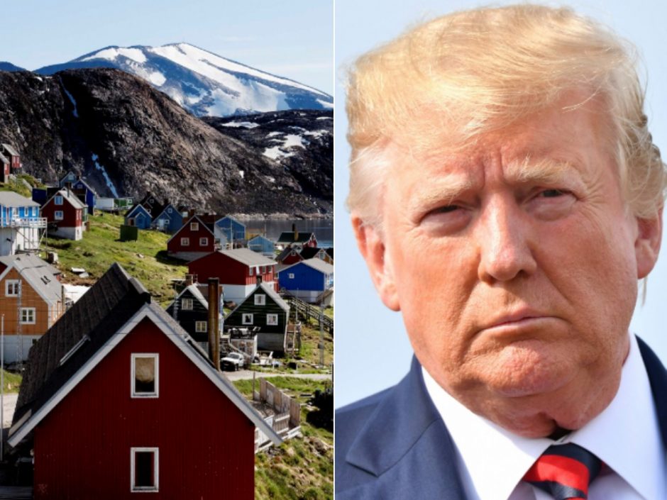 D. Trumpas supyko ant Danijos, kad nenori parduoti Grenlandijos
