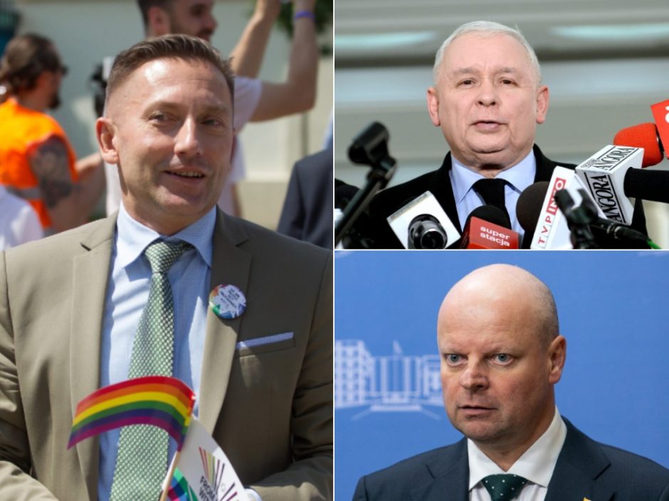 LGBT aktyvistai smerkia S. Skvernelio iniciatyvą apdovanoti J. Kaczynskį