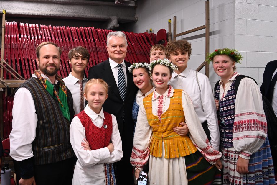 G. Nausėda – JAV lietuvių šokių šventėje