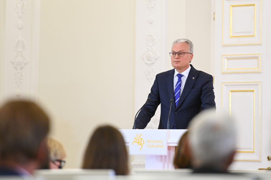 Prezidentas Regionų forume: Lietuvos sėkmės matas – tolygus augimas