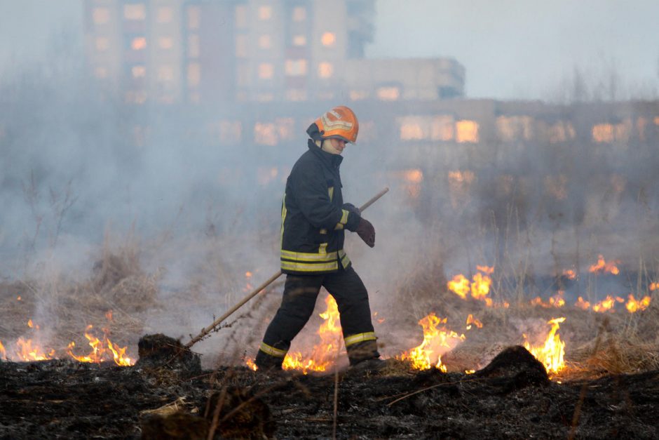 Vilniaus mieste ir rajone – reidai dėl žolės deginimo