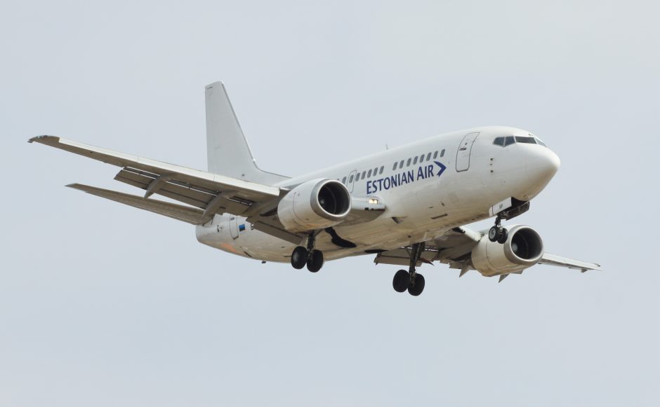 „Estonian Air“ atšaukė antradienio skrydžius tarp Vilniaus ir Talino
