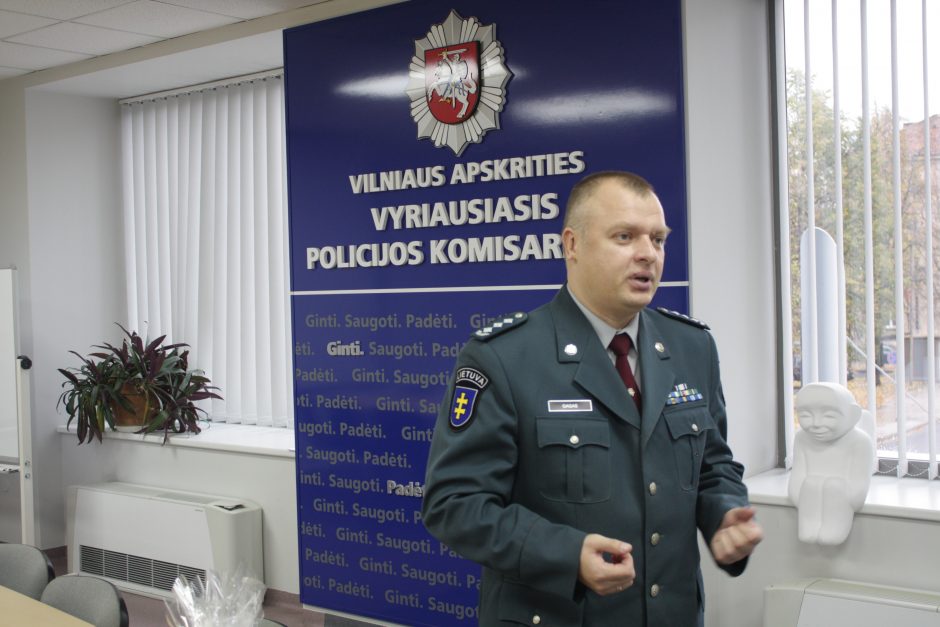 Darbą pradeda naujasis Vilniaus policijos vadas