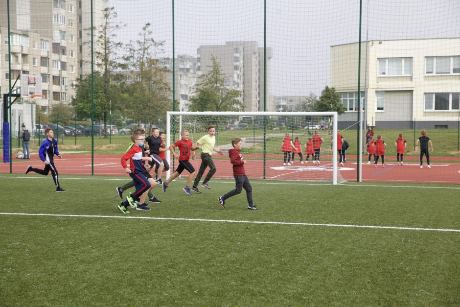 Naujas sporto aikštynas – sostinės M. Mažvydo progimnazijai