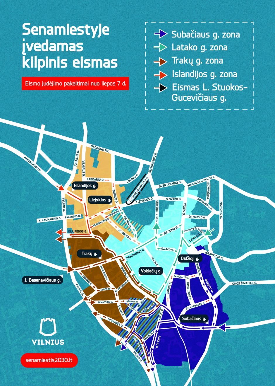 Kodėl Vilniaus senamiestyje reikia kilpinio eismo?