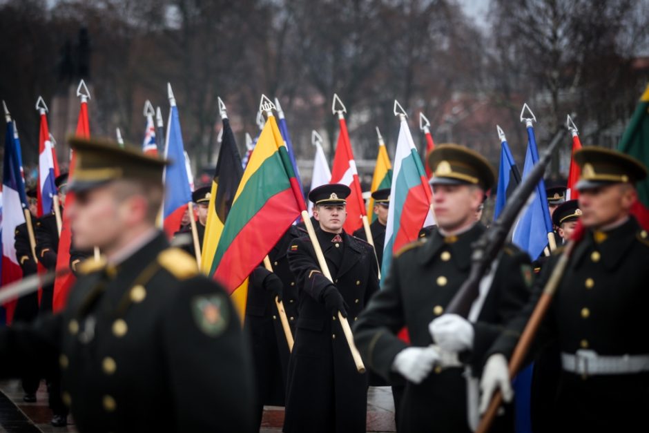 Kariuomenės dienos proga suplevėsuos visų keturių pajėgų vėliavos