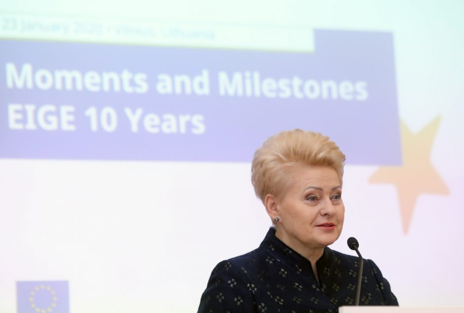 D. Grybauskaitė: EIGE tapo lyčių lygybės centru