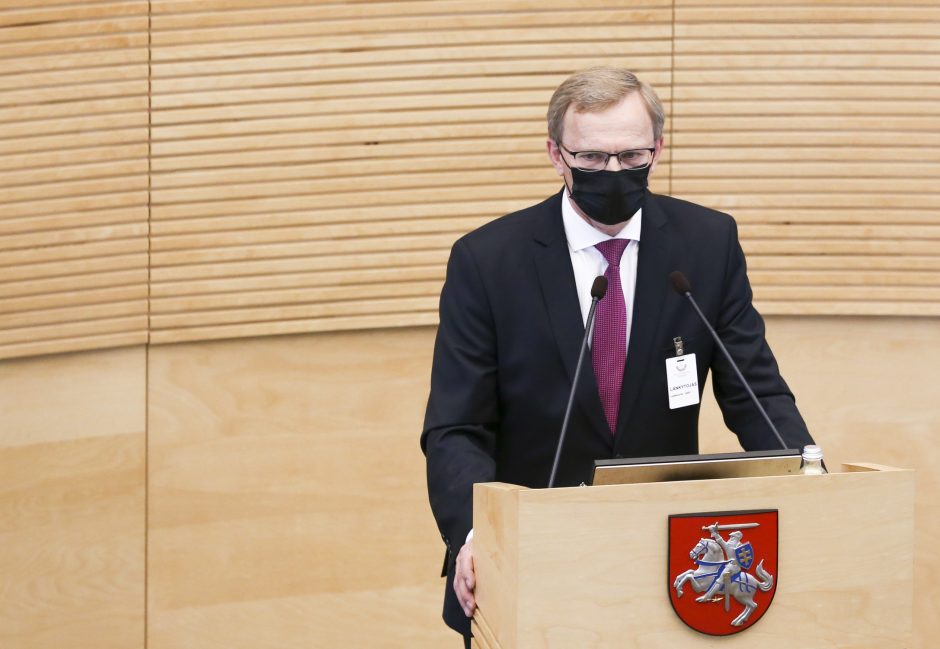 Seimas paskyrė A. Valantiną Lietuvos Aukščiausiojo Teismo teisėju