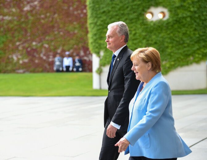 G. Nausėda su A. Merkel kalbėjo apie būtinybę stiprinti ES išorines sienas