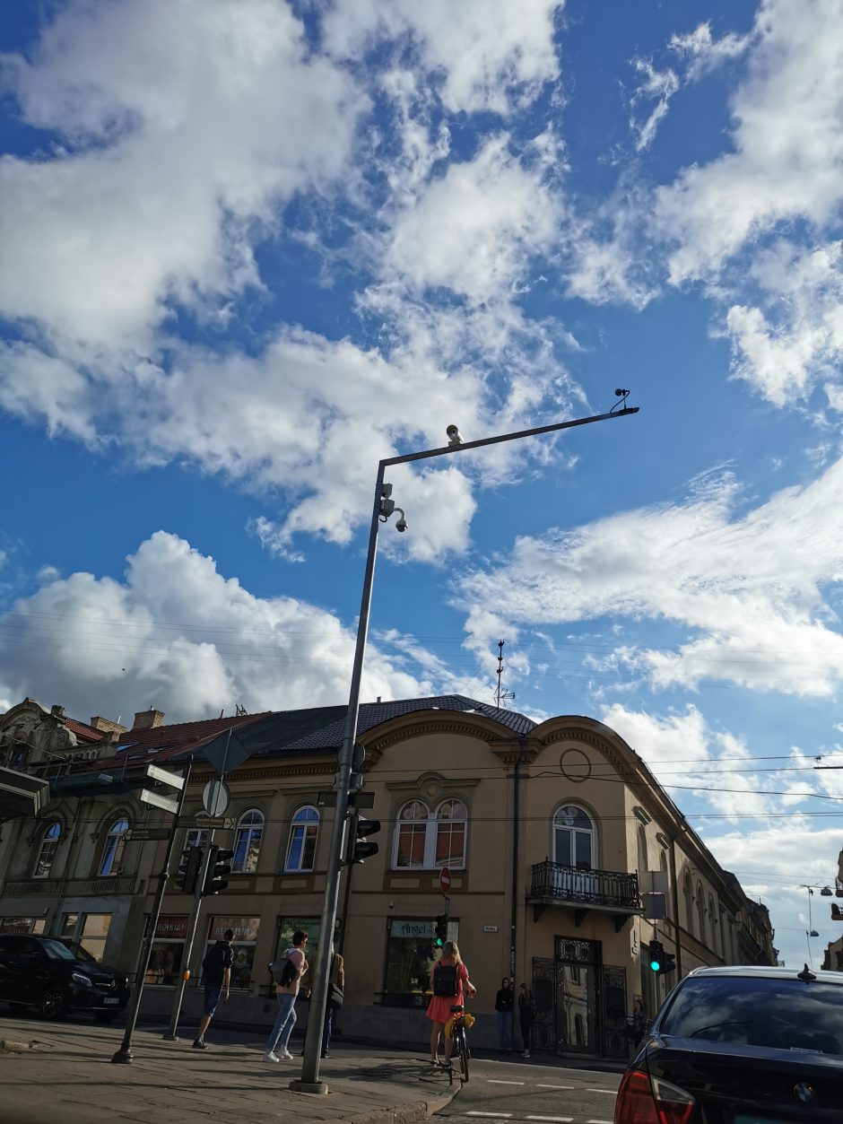Išmaniosios kameros Vilniuje fiksuos ir eismo intensyvumą, ir pažeidimus