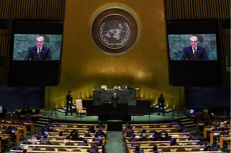 Lietuvos prezidentas sakys kalbą Jungtinių Tautų Generalinėje Asamblėjoje