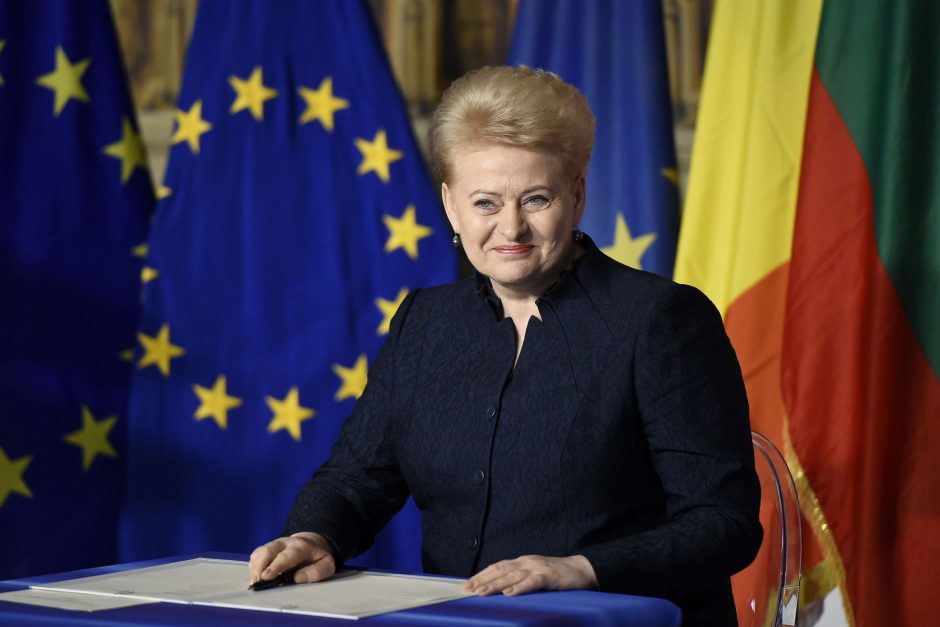 D. Grybauskaitė gali pretenduoti į ES naujai kuriamą postą?