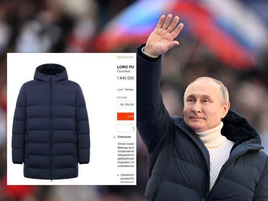 Užkliuvo V. Putino apranga: rusai mušasi dėl cukraus, o vado striukė kainuoja 14 tūkst. dolerių? 