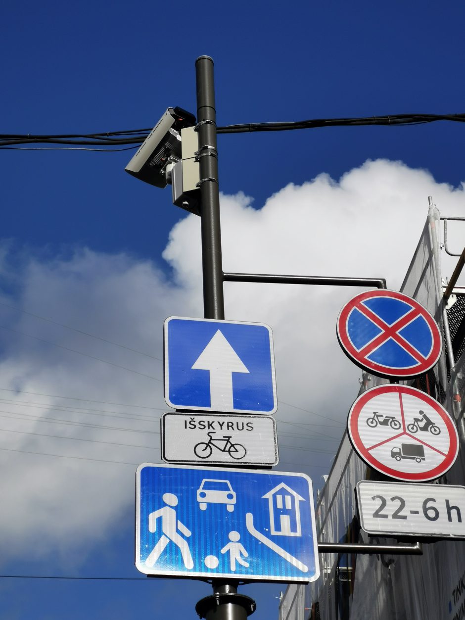Išmaniosios kameros Vilniuje fiksuos ir eismo intensyvumą, ir pažeidimus