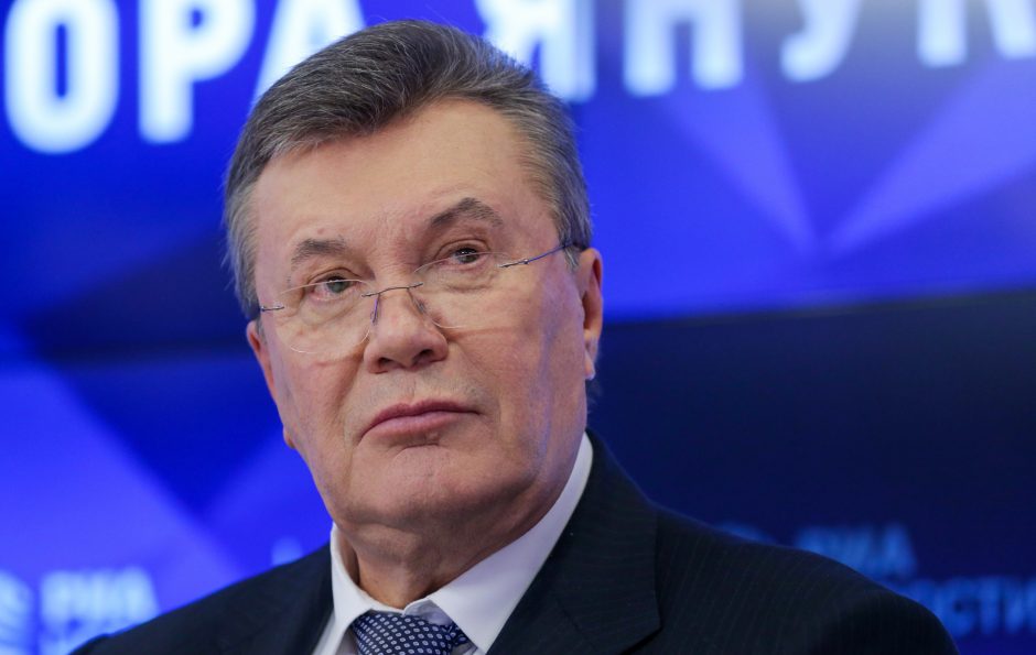 Buvęs Ukrainos prezidentas V. Janukovyčius įtariamas valstybės išdavimu