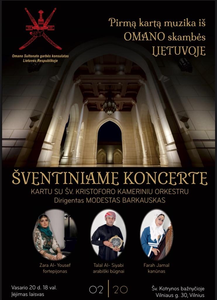 Egzotiškiausias metų koncertas: pirmąkart Lietuvoje – muzika iš Omano