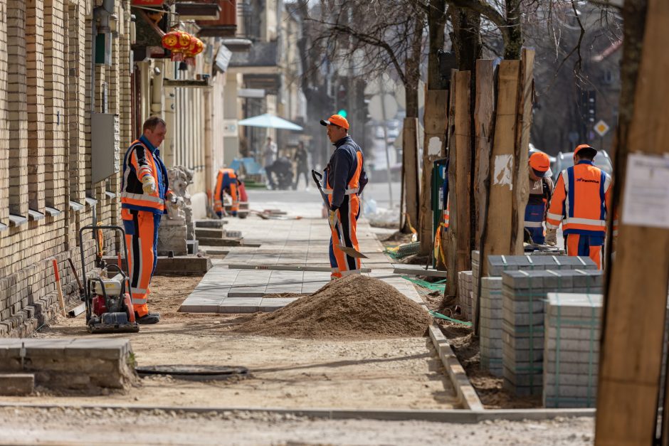 Vilniuje tvarkomos gatvės, bus įrengti beveik 5 km naujų dviračių takų
