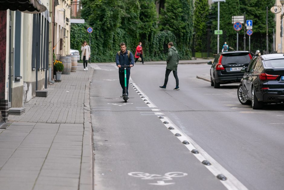 Siūlo mokytis iš kitų valstybių – Vilniuje įvesti „dviračių gatves“