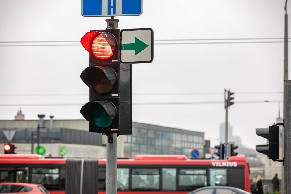 Vilniaus valdžia paskelbė, kuriose sankryžose grąžins žaliąsias rodykles