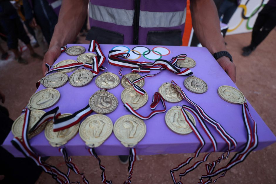 Vilniaus centre iš buto pavogti antikvariniai olimpiados medaliai
