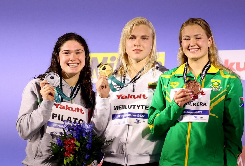 Pasaulio čempionė R. Meilutytė: po plaukimo galvojau apie Ukrainą