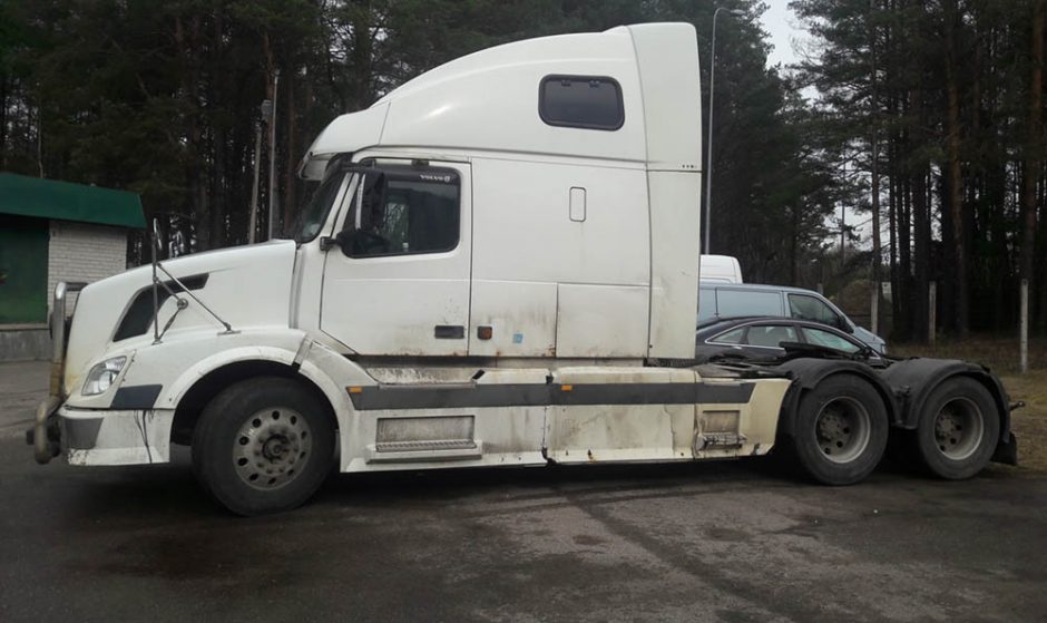 Medininkuose sulaikytas, įtariama, Rusijoje vogtas krovininis automobilis
