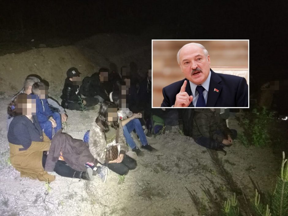 Aiškinasi dėl į Lietuvą gabenamų migrantų: A. Lukašenkos grasinimas tapo realybe?