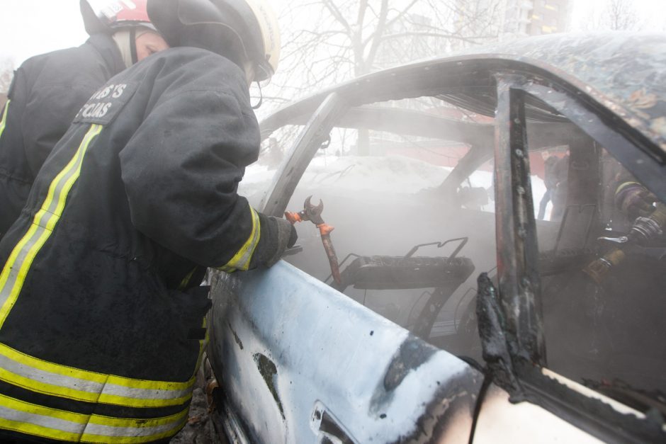 Vilniaus rajone pleškėjo automobiliai ir konteineriai: įtariami padegimai