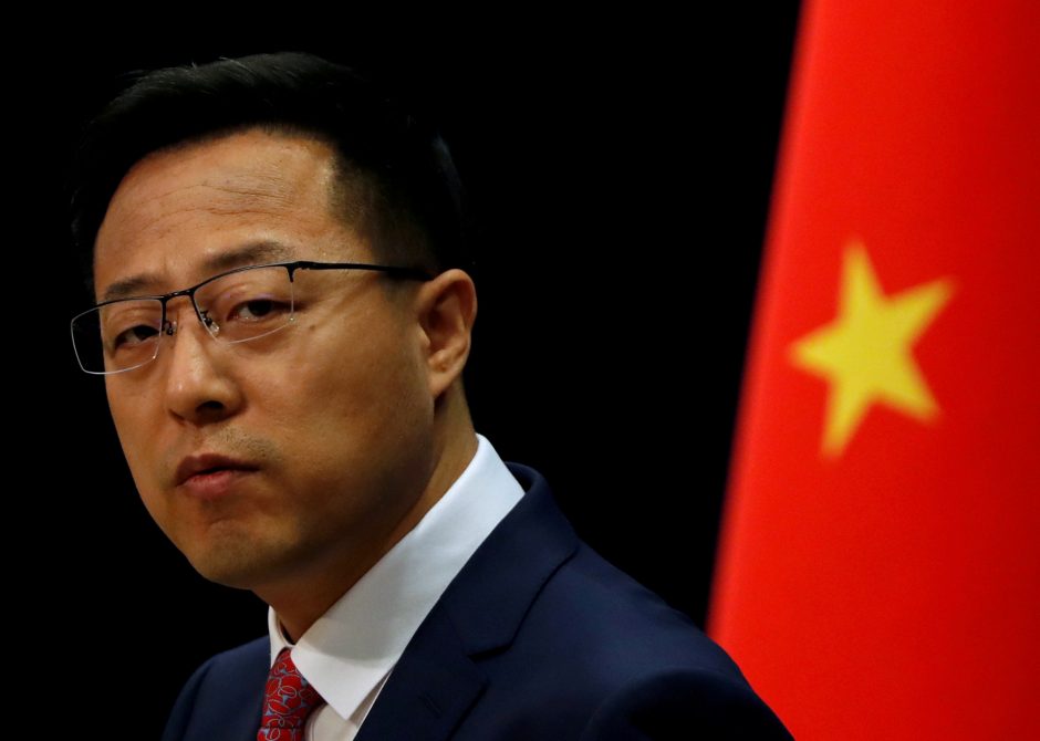 Kinija grasina Amerikai atsakomosiomis priemonėmis, jei bus nubausta dėl Honkongo