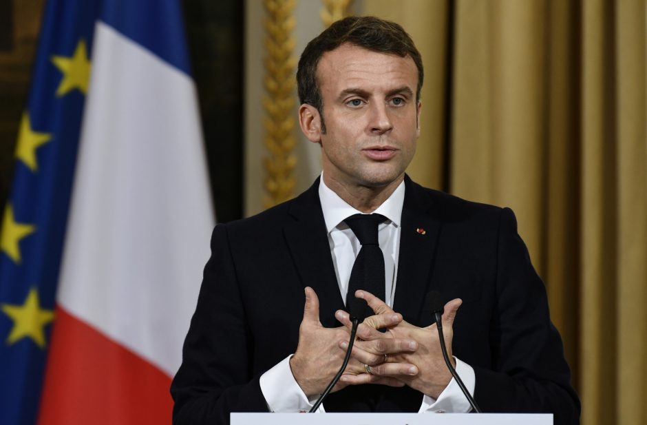 Prancūzijos prezidentui E. Macronui bus suteiktas VU garbės daktaro vardas