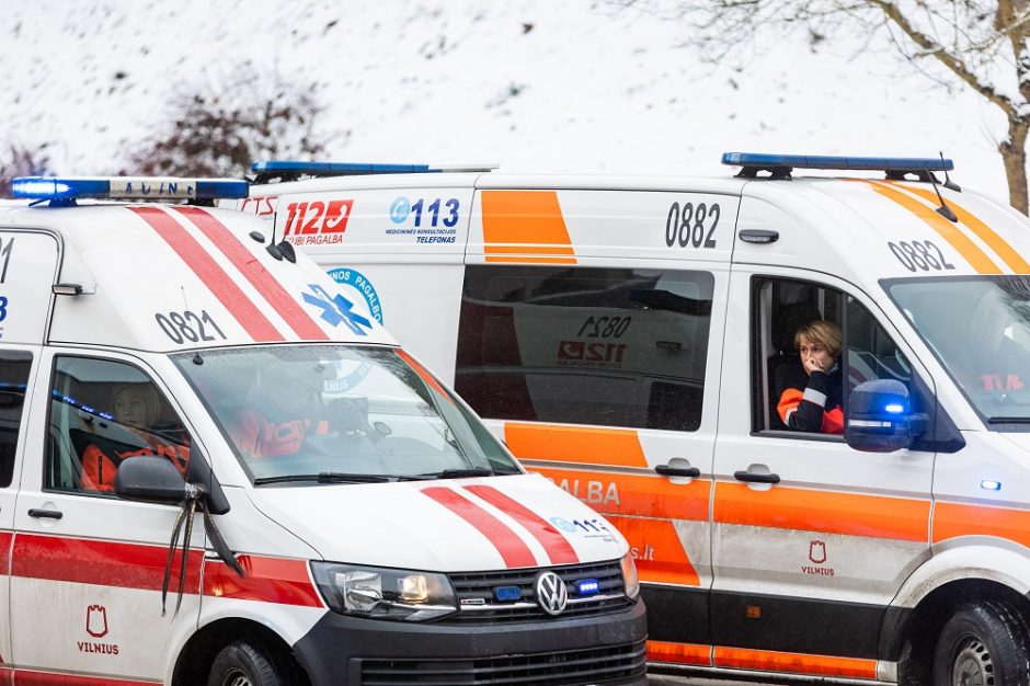 Vilniuje per avarijas sužeisti du pėstieji