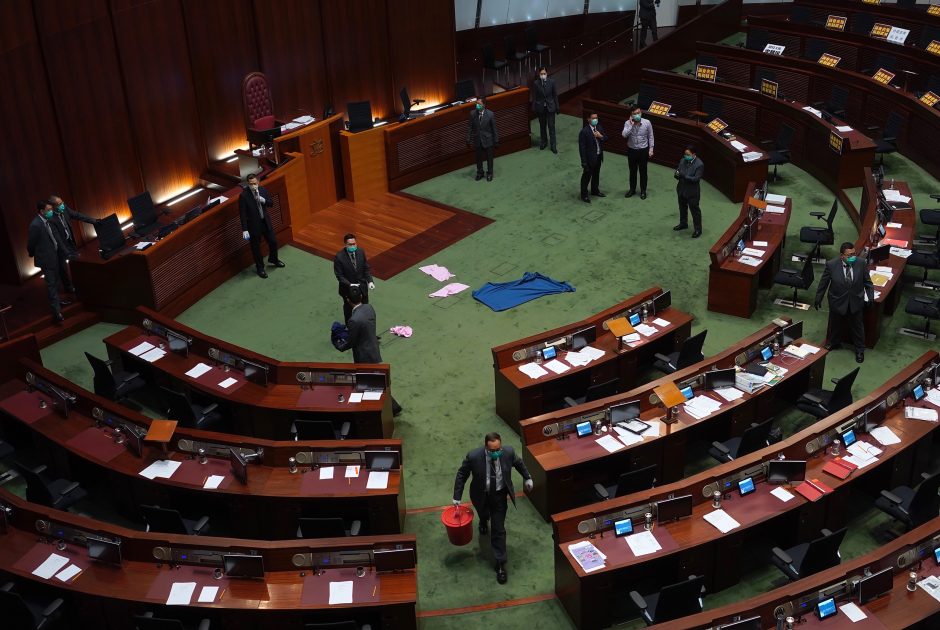 Kinijos parlamentas pritarė planui priimti Honkongo saugumo įstatymą
