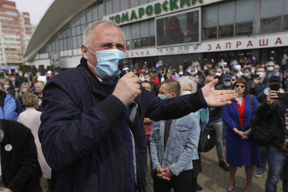 Skelbiama apie Baltarusijos opozicionieriaus M. Statkevičiaus sulaikymą Minske