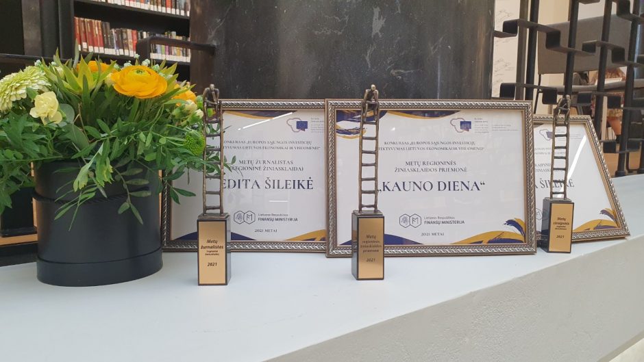 „Kauno diena“ susižėrė tris apdovanojimus už Europos Sąjungos investicijų analizę