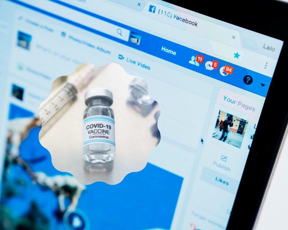 „Facebook“ pažabojo dezinformacijos apie vakcinas nuo COVID-19 kampaniją