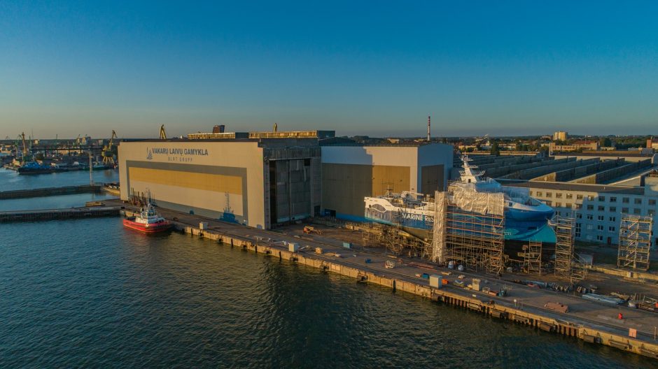 Vakarų Baltijos laivų statykla sėkmingai įgyvendino dar vieną laivų statybos projektą