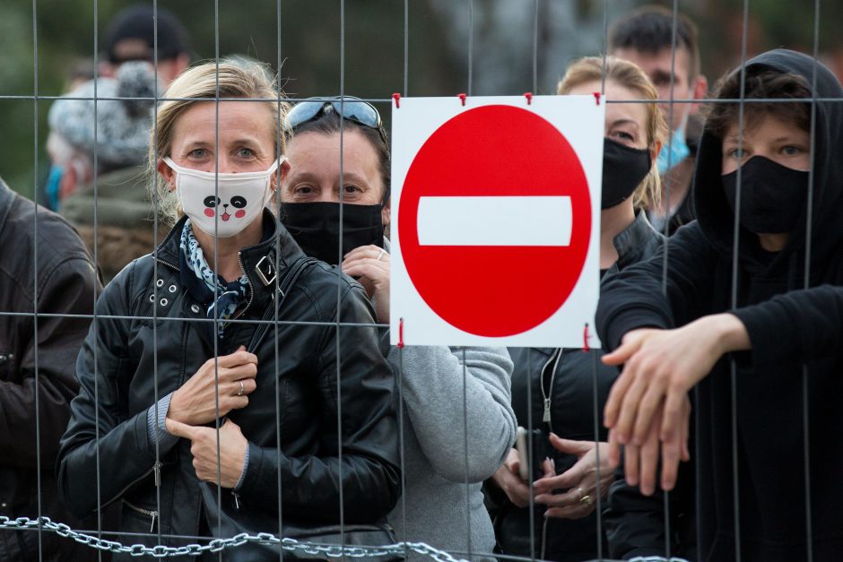 Lenkijos ir Vokietijos pasienyje įvyko protestų prieš COVID-19 karantino priemones