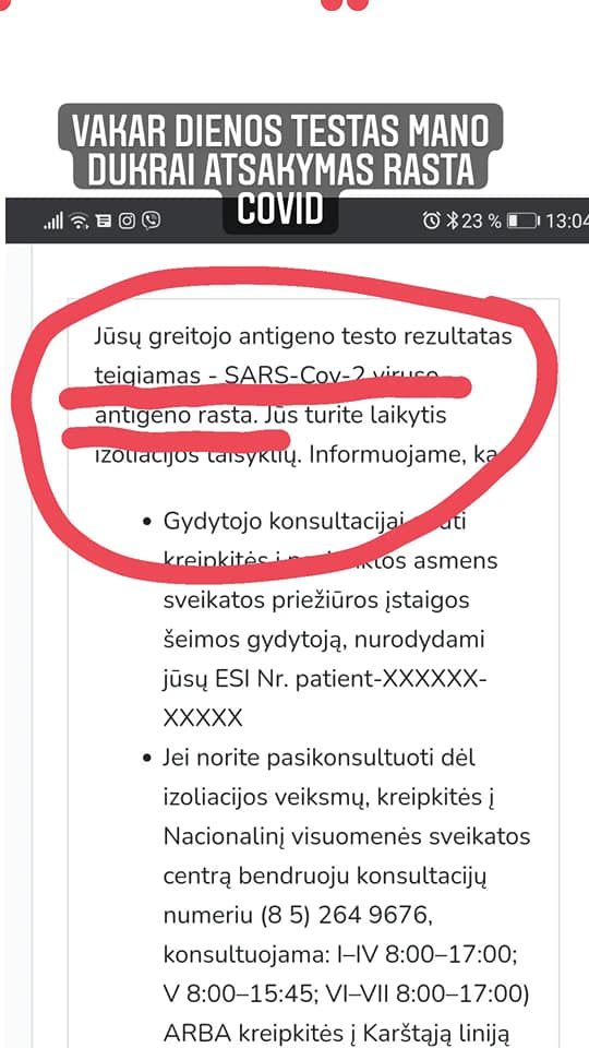 Dėl COVID-19 simptomus jaučiančios dukros – klaidų virtinė: galima ir išprotėti