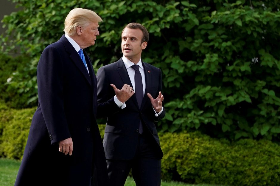 E. Macronas iškėlė D. Trumpui sąlygas dėl G7 deklaracijos pasirašymo