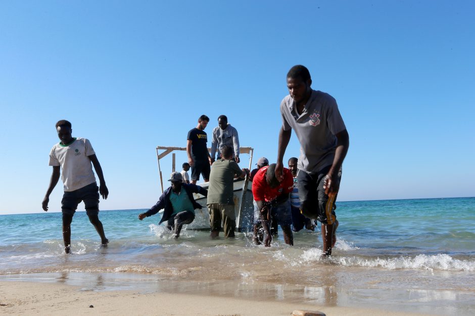 Prie Libijos krantų rasti 62 migrantų kūnai