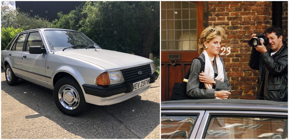 Aukcione parduodamas automobilis, kurį princesei Dianai padovanojo princas Charlesas