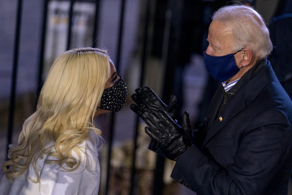 J. Bideno inauguracijoje – ir Lady Gaga bei J.  Lopez