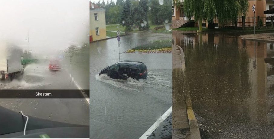 Į lauką kojos geriau nekelti: Lietuvą jau skandina liūtis