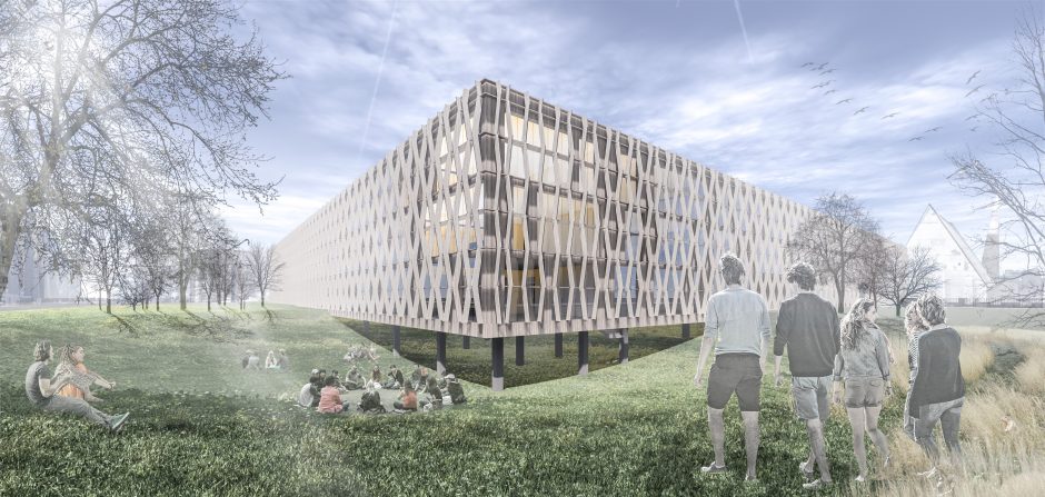 Kaip atrodys nauja Pilaitės mokykla – 18 architektūrinių idėjų