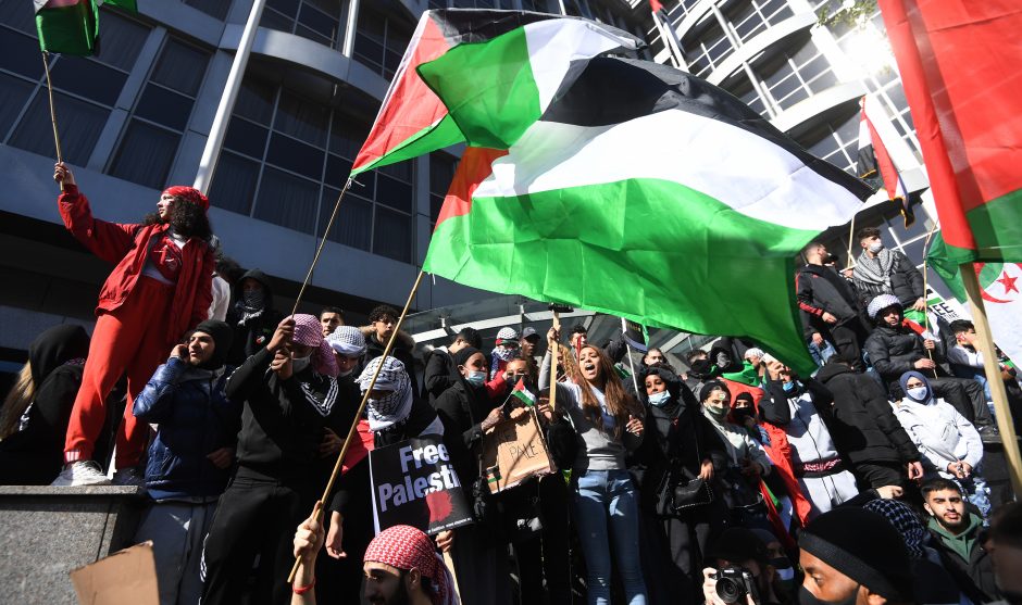 Europos miestuose vyko palestiniečius remiančios demonstracijos