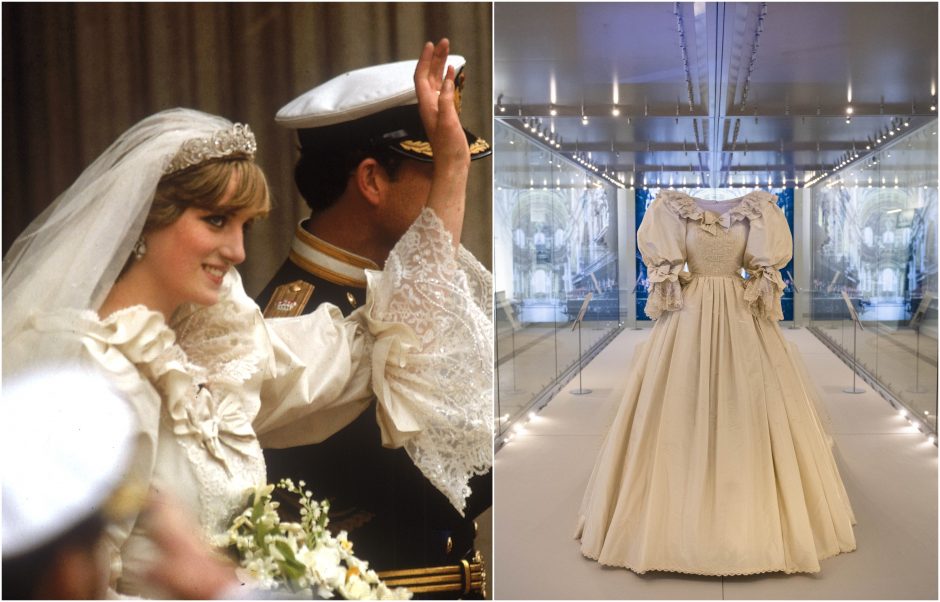 Kensingtono rūmuose lankytojai galės išvysti legendinę princesės Dianos vestuvių suknelę